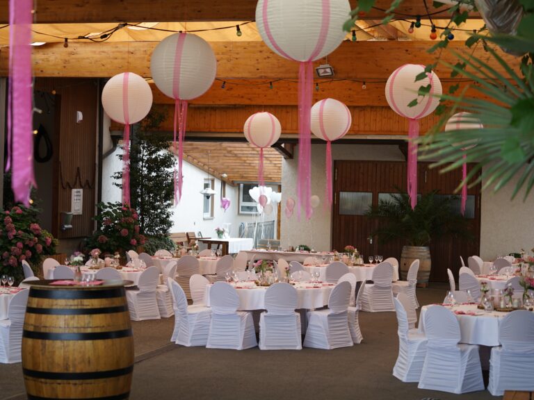 Hochzeit im Innenhof